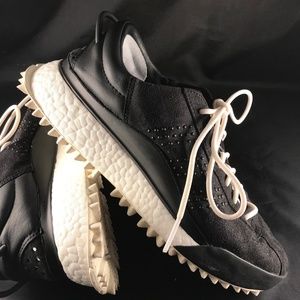 Mint Condition Adidas Alexander Wang AW HIKE LO Black Suede Mens 10.5 US 10 UK